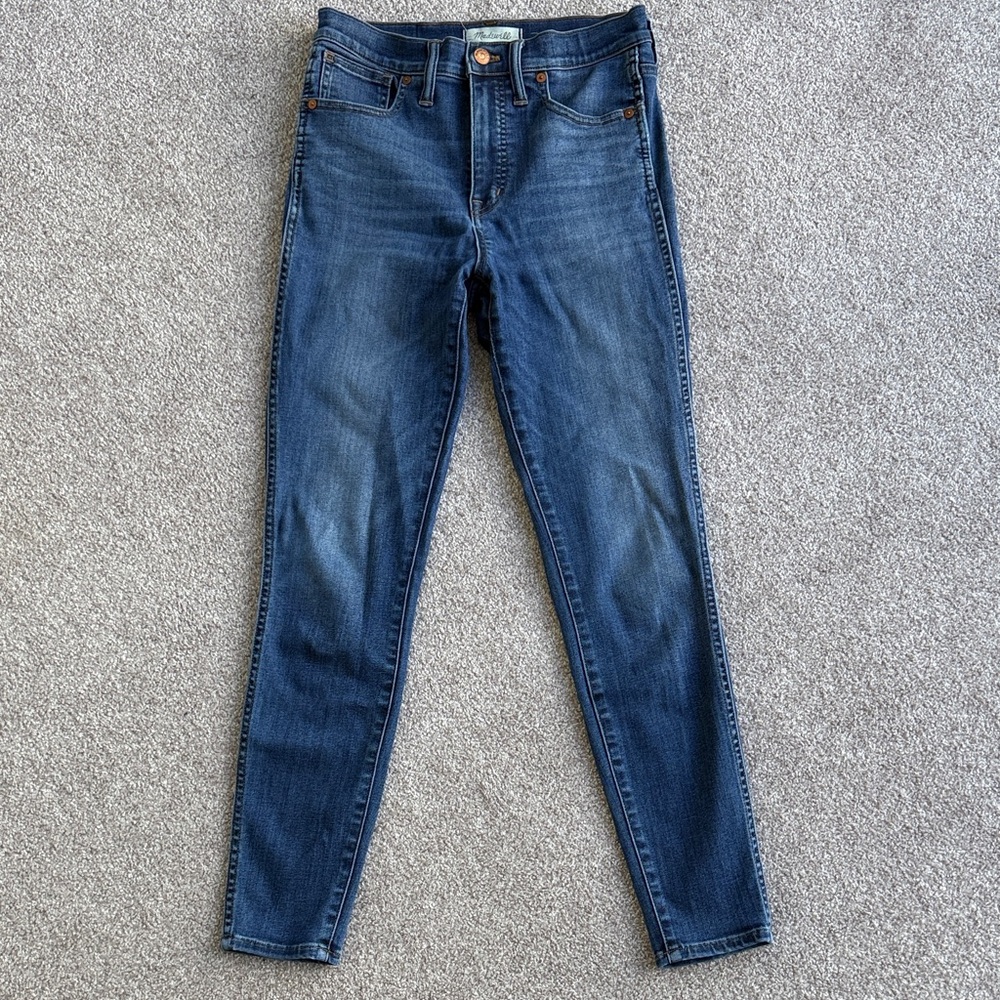 Madewell Women's Dark Blue Skinny High-Waisted Jeans